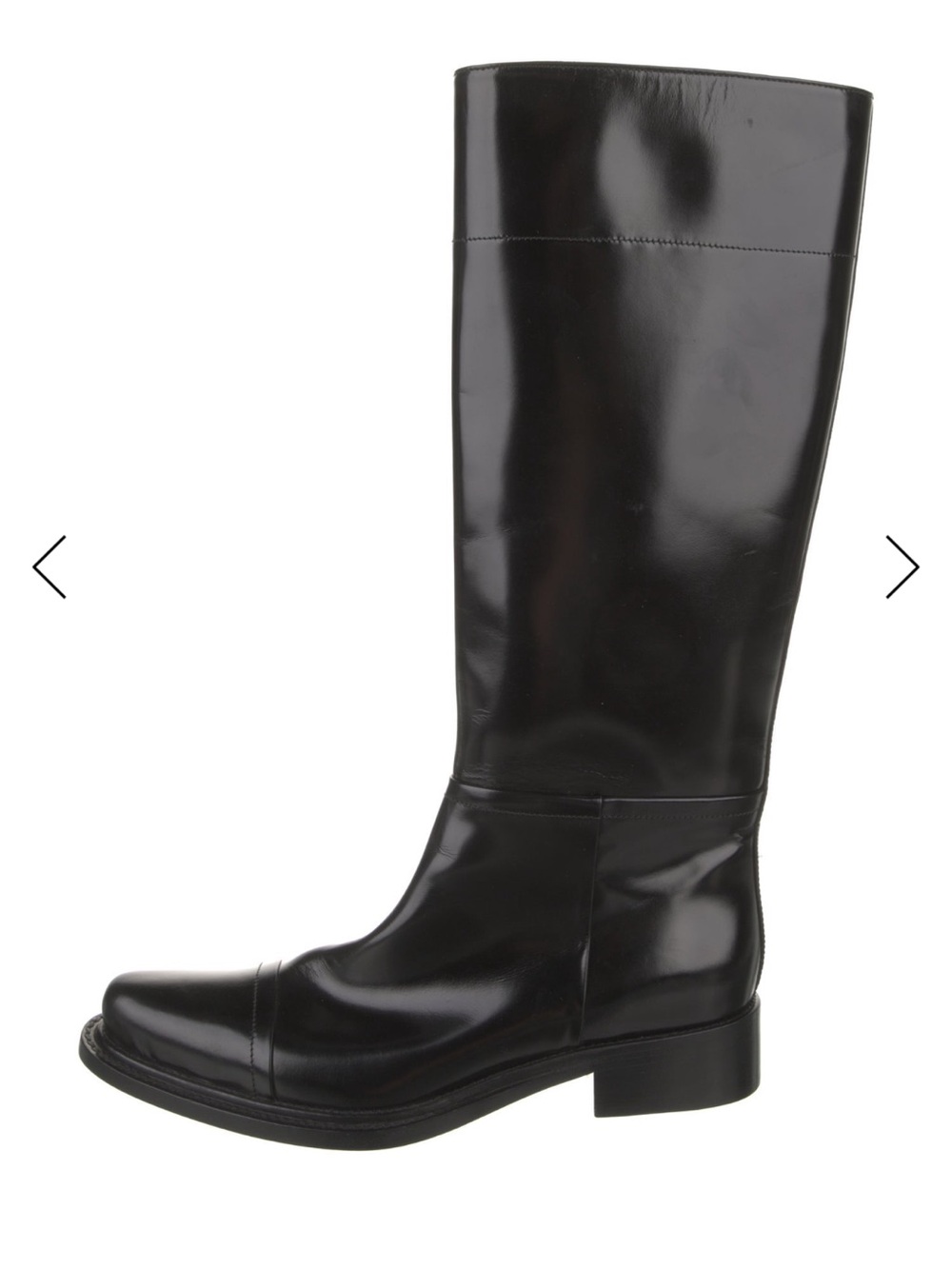 Prada Patent Leather Riding Boots